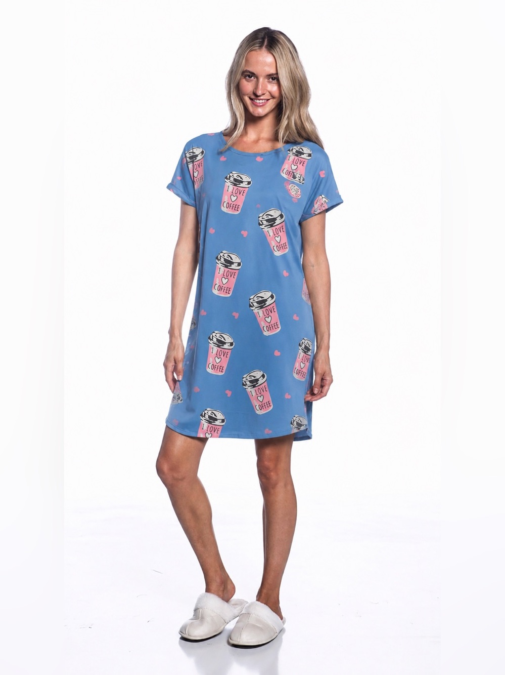 DKR Apparel Printed Night Shirt